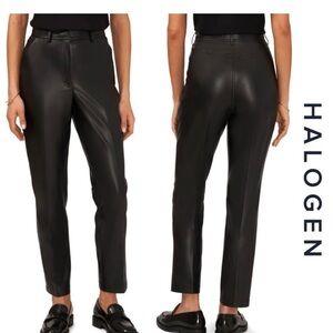Halogen Black Women's Faux Leather Pants